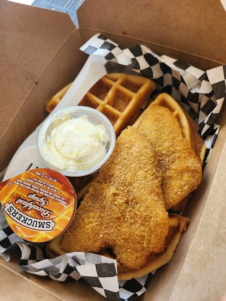 Chicken and Waffles Platter